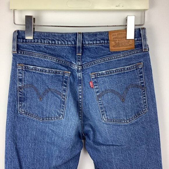 LEVI’S WEDGIE RAW HEM DISTRESSED JEANS 27 - Picture 9 of 11